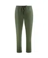 Canali Drawstring Wool-blend Regular Trousers In Green