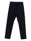 Canali Drawstring-fastening Trousers In Blue