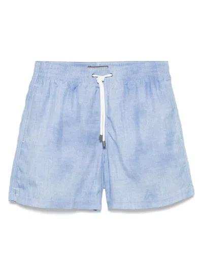 CANALI DRAWSTRING SWIM SHORTS