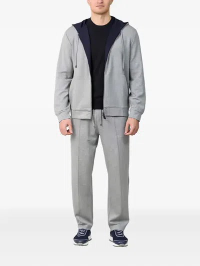 Canali Drawstring Track Pants In Gray