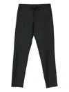 Canali Drawstring Trousers In Black