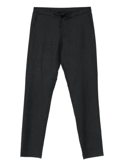 Canali Drawstring Trousers In Black