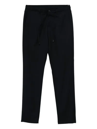 Canali Drawstring Trousers In Black