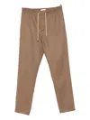 Canali Drawstring Trousers In Brown