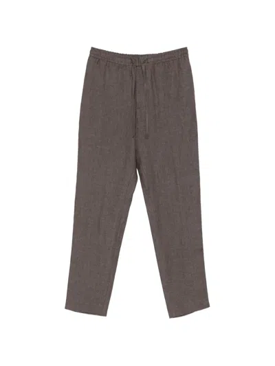 Canali Drawstring Trousers In Gray