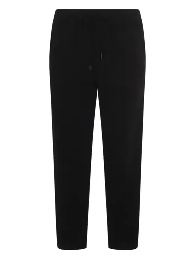 Canali Drawstring-waist Trousers In Black