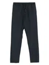 Canali Drawstring-waistband Trousers In Blue
