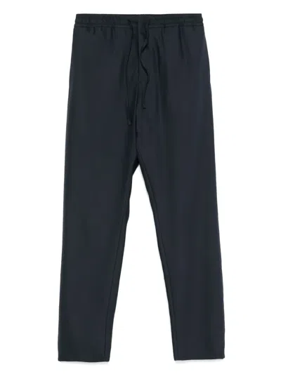 Canali Drawstring-waistband Trousers In Blue