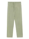 Canali Drawstring-waistband Trousers In Green