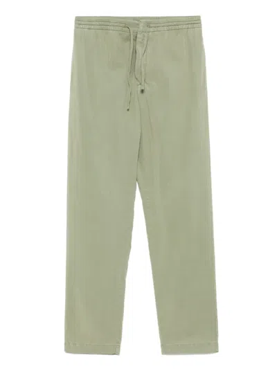 Canali Drawstring-waistband Trousers In Green