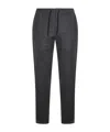 Canali Drawstring-waistband Trousers In Black