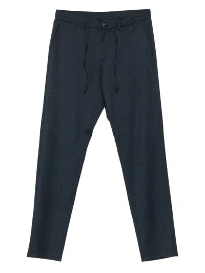 CANALI DRAWSTRING WOOL TROUSERS
