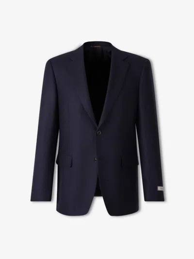 CANALI CANALI DRESS SHIRT IN NAVY BLUE