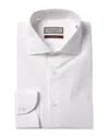 Canali Egyptian Cotton Stripe Slim-fit Shirt In White
