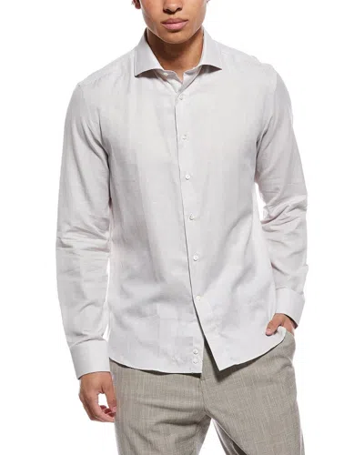 Canali Dress Shirt In Brown
