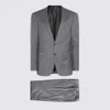 Canali Grey Wool Suits In Gray