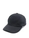 Canali Embroidered-logo Cap In Blue