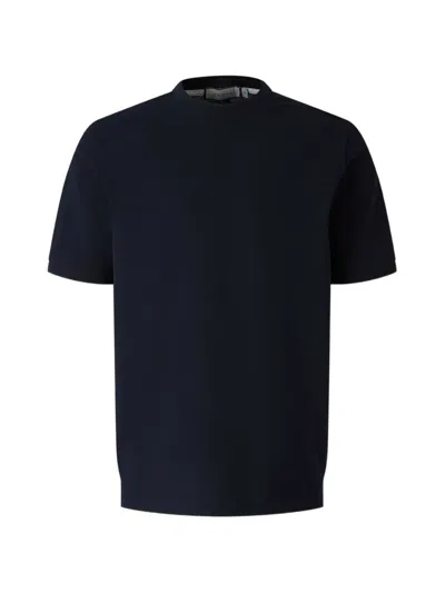 Canali Embroidered-logo T-shirt In Black