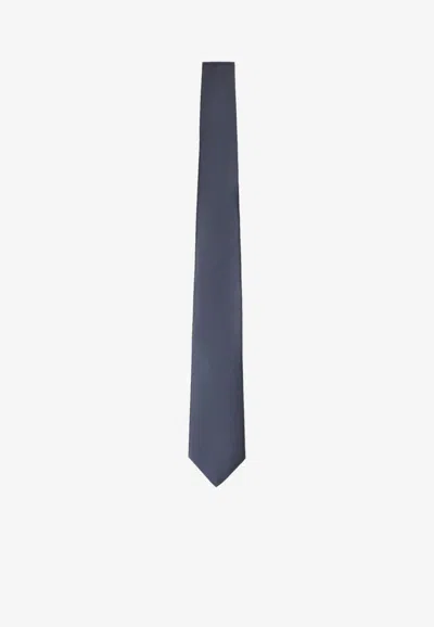 Canali Essential Silk Tie In Blue