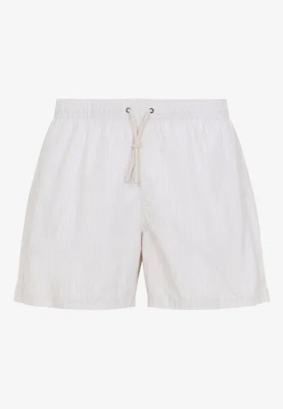 Canali Essential Swim Shorts In White
