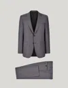 Canali Exclusive Gray Single-breasted Pure 150's Wool Suit In Gray