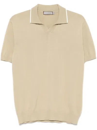 Canali Fine-knit T-shirt In Neutral