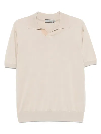 Canali Fine-knit T-shirt In Neutrals