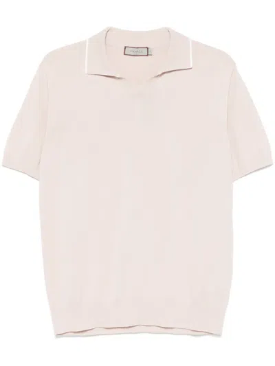 Canali Fine-knit T-shirt In Neutrals