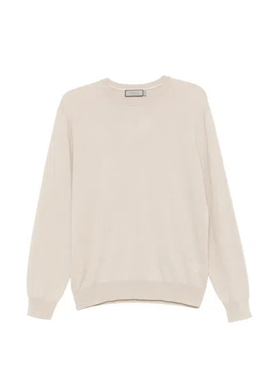 Canali Fine-knit Cashmere Sweater In Neutral