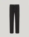 Canali Five-pocket Pants In Black Denim In Black