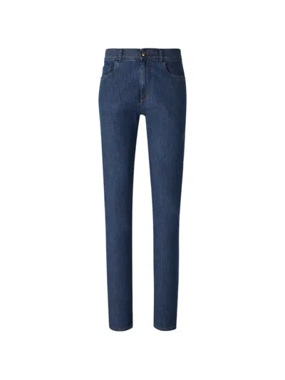 Canali Five-pocket-style Jeans In Blue