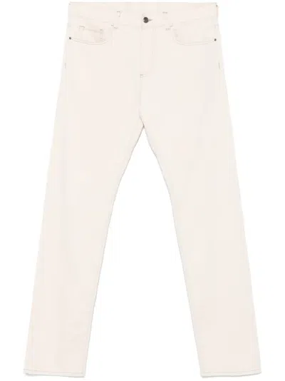 Canali Straight-leg Trousers In Yellow