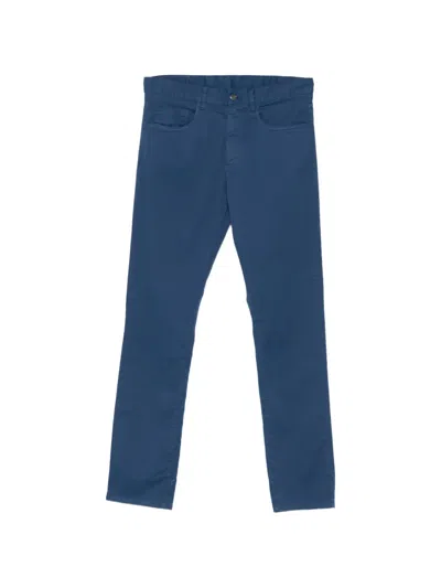 Canali Five-pocket Trousers In Blue