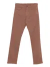 Canali Five-pocket Trousers In Brown