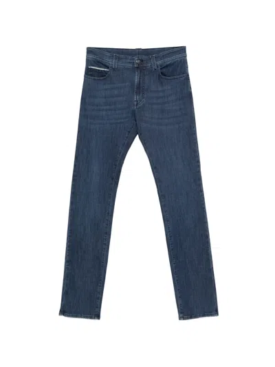 Canali Five-pocket Jeans In Blue