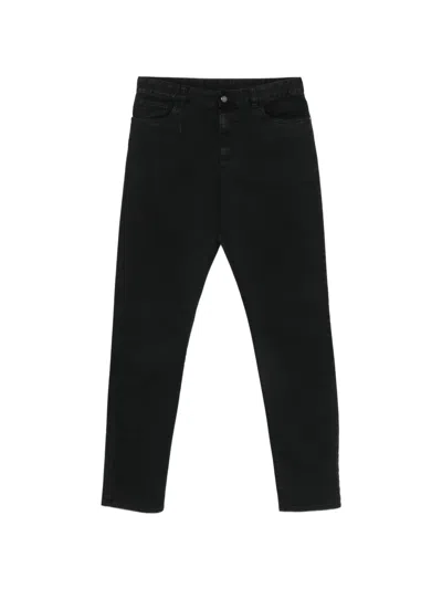 Canali Five-pocket Slim-fit Jeans In Black