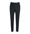 Canali Wool Tailored Trousers In Navy
