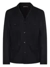 Canali Flap-pocket Blazer In Black