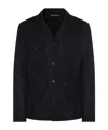 Canali Flap-pocket Blazer In Black