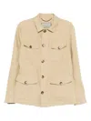 Canali Flap-pocket Jacket In Neutral