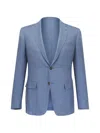 Canali Flap-pocket Blazer In Blue
