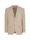 Canali Flap-pocket Wool Suit In Neutral