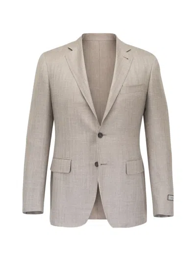 Canali Flap-pockets Single-breasted Blazer In White