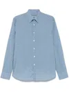 Canali Hemd Mit Blumen-print In Blue