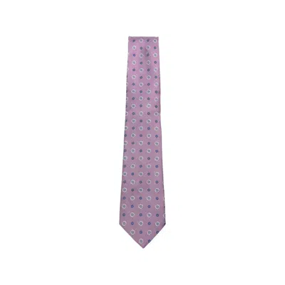 Canali Floral Tie In Purple