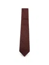 Canali Floral-pattern Tie In Red
