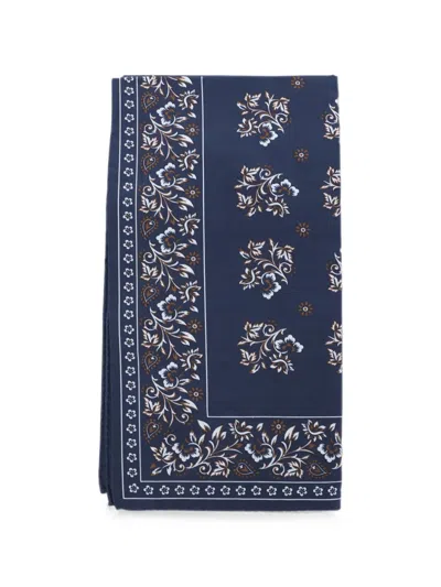 Canali Floral-print Bandana In Multi