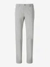 Canali Slim-fit Straight-leg Linen Suit Trousers In Brown