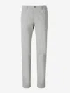 Canali Slim-fit Straight-leg Linen Suit Trousers In Brown