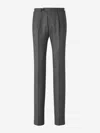 Canali Striped Tailored Trousers In Trousers With Two Pleats